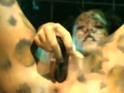 淫蕩豹紋身體激烈手淫