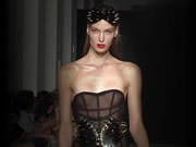 風情性感裸體模特兒時尚時裝秀